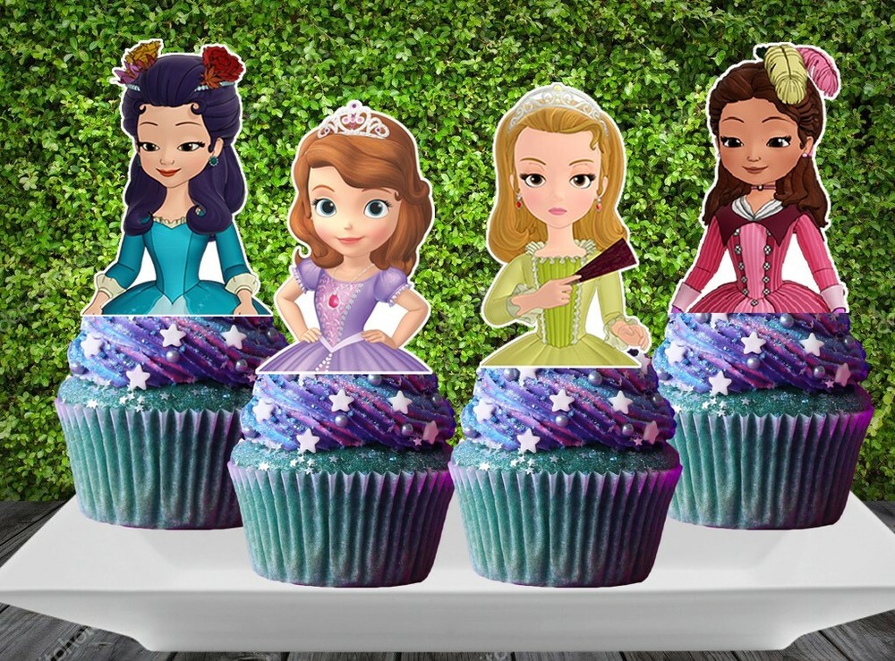  Sofia the First and Friends Cupcake Topper (12pcs)