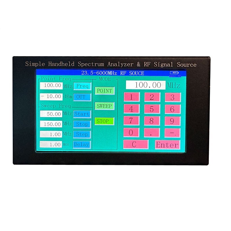 ZQ6 6G Simple Handheld Spectrum Analyzer &Tracking Generator w/4.3"Screen