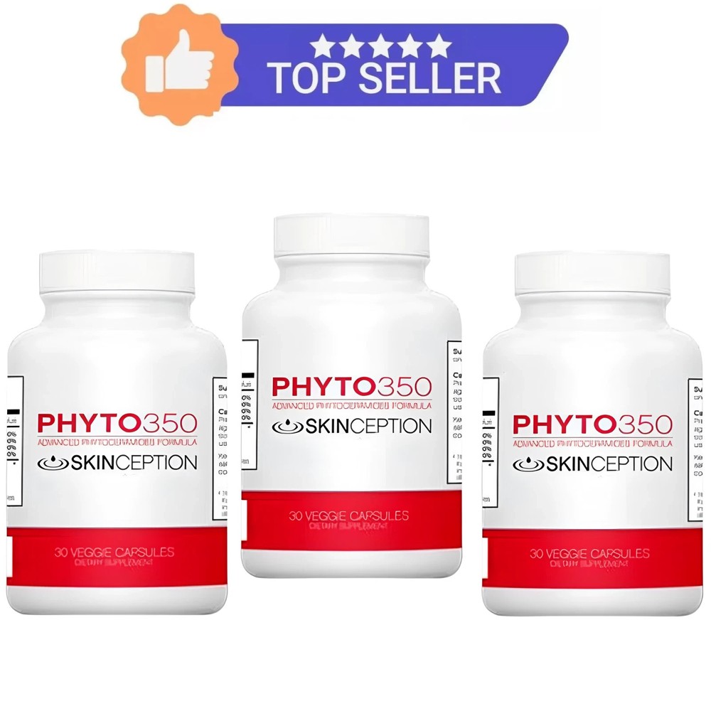 Skinception Phyto350 Advanced Phytoceramides Formula 30 Count each Bottle