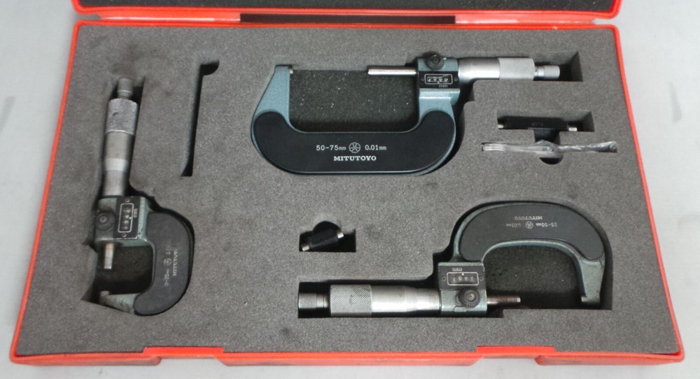 Mitutoyo Outside Micrometer Sets 193-901 M810-75