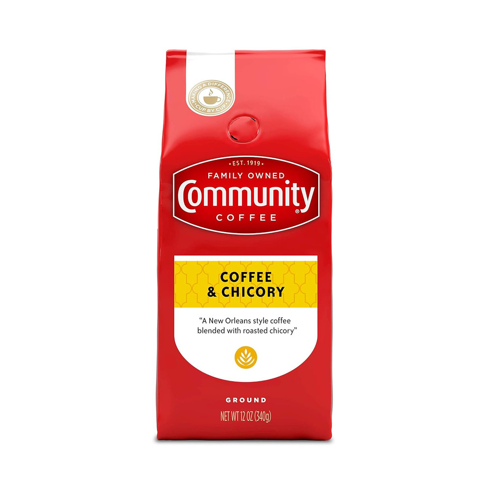 and Chicory Medium-Dark Roast Ground Coffee, 12 Oz