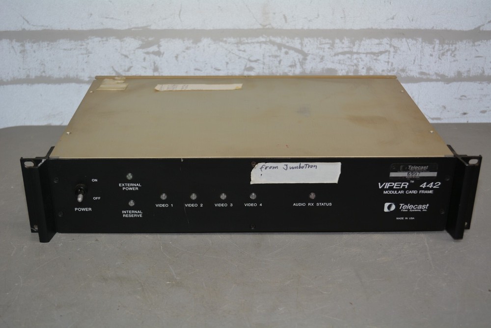 ^ Telecast Fiber Systems Viper 442 Modular Card Frame #X3055