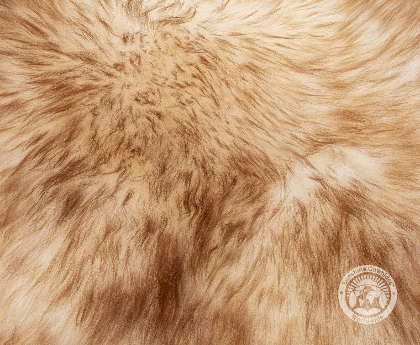Real Sheepskin Rug Brown Tipped - Size 2 x 3' Lambskin