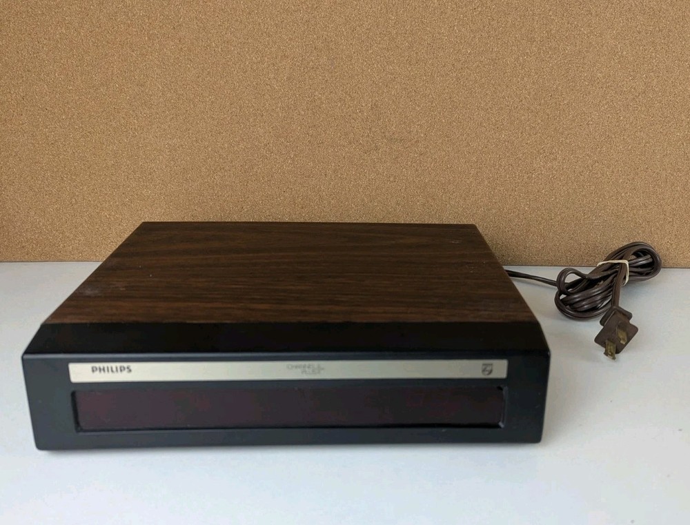 Vintage Philips Channel Plus Cable Converter Set Decoration