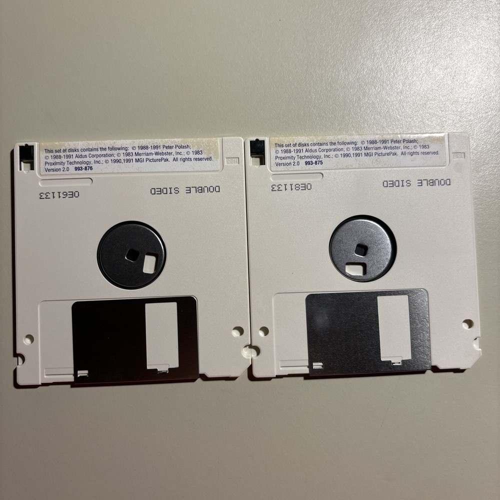 WINDOWS Aldus Persuasion 3.5” Disks Untested VHTF