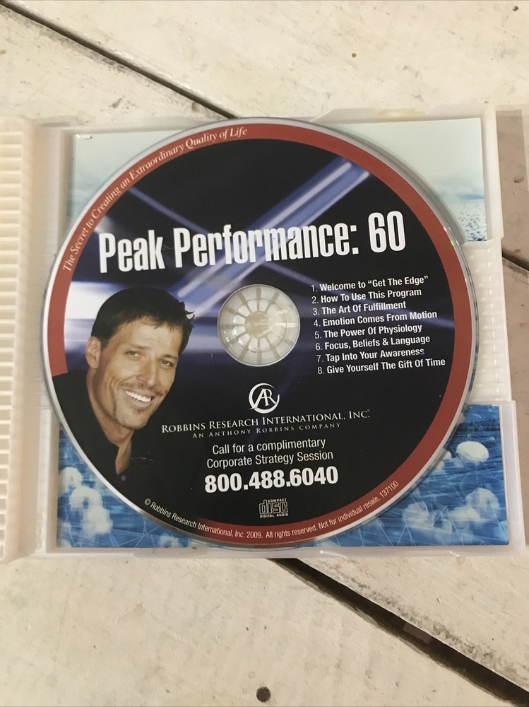Anthony Robbins peak performance: 60 CD.