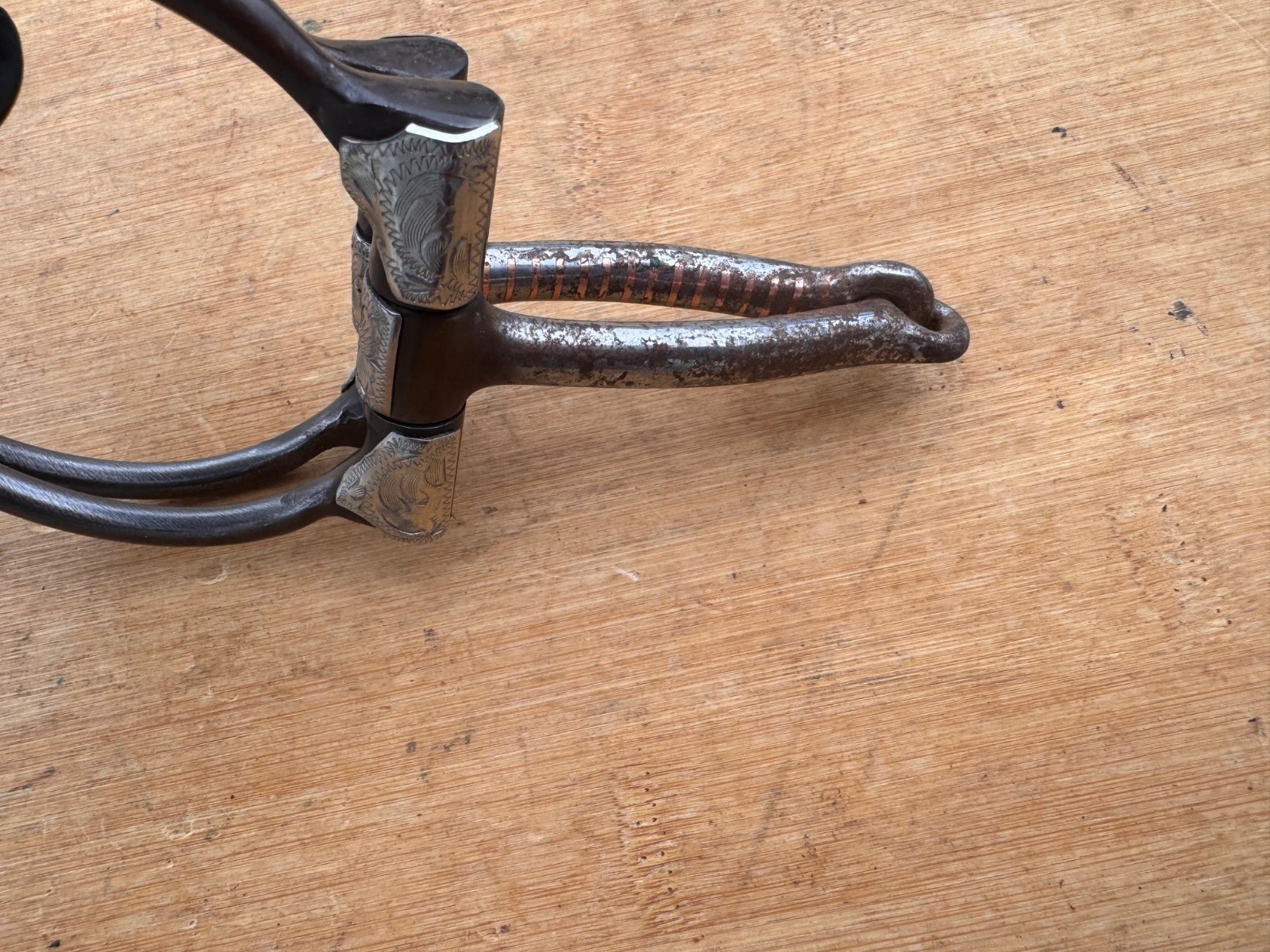 Clinton Anderson Silver Mounted Sweet Iron Western Dee Ring Snaffle Bit ~ 5"