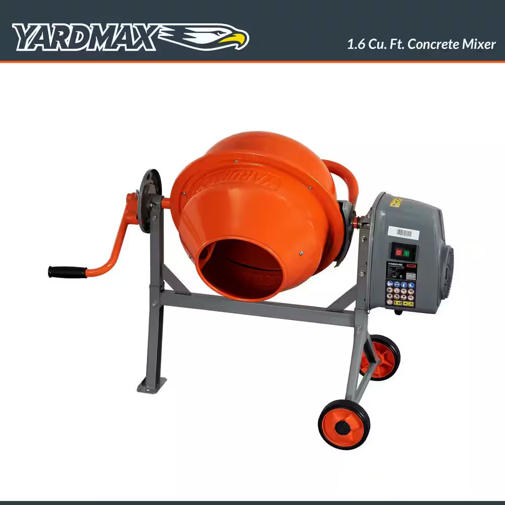 1.6 Cu. Ft. Concrete Mixer