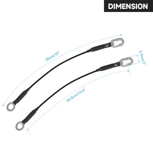 Rear Tailgate Lift Support Cables Tailgate Lift Support Straps - Compatible