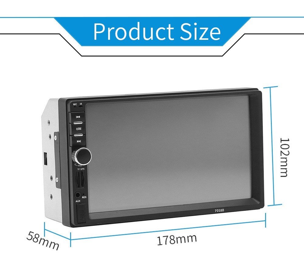 800x480 digital TFT Touch Screen V3.0 Support USB Bluetooth with Backup camera
