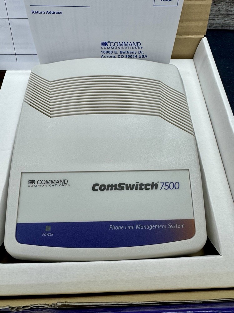 Command Communications COMSWITCH 7500 phone line management system & Powersupply
