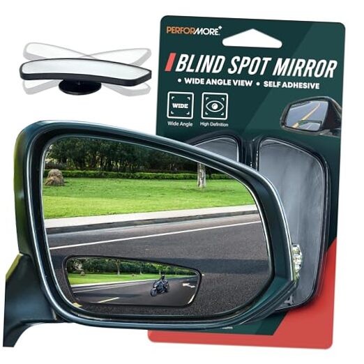 2 Pack of Blind Spot Car Mirrors, Adjustable HD Glass Adjustable - Rectangular