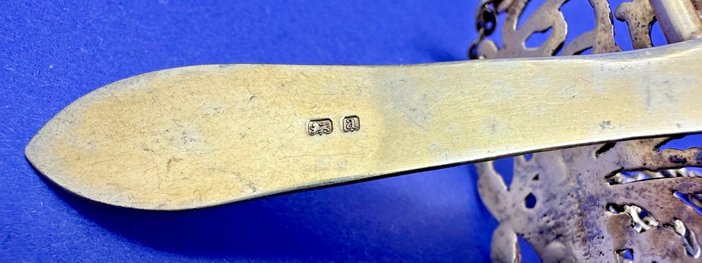 EXCELLENT VICTORIAN 5 STRAND SOLID SILVER GILT CHATELAINE BY HENRY MATTHEWS 1900