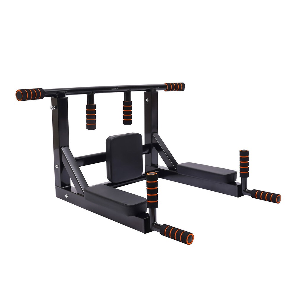Wall-Mounted Dip Stand for Pull-Ups, Leg Lifts, and Home Workouts