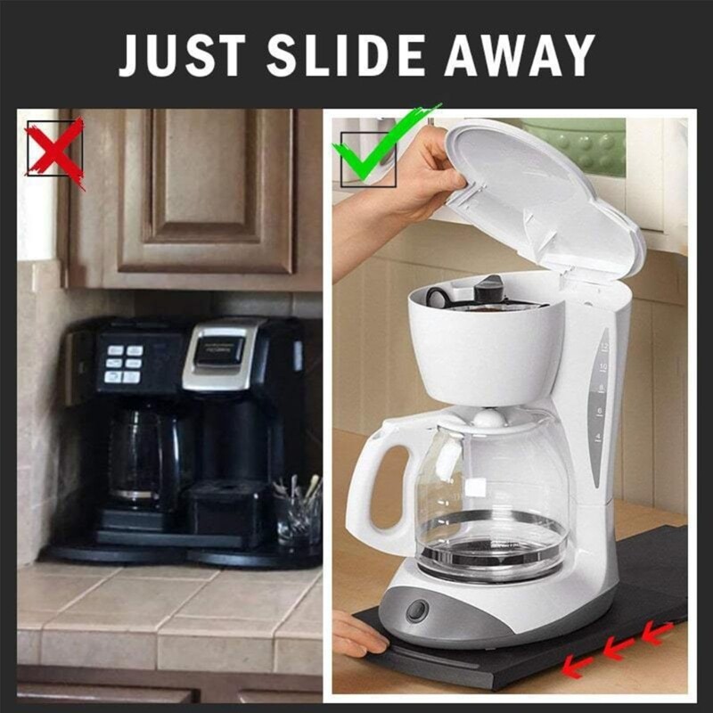 Coffee Machine Sliding Tray Quadrate Stretching Base Coffee Maker Moving Board