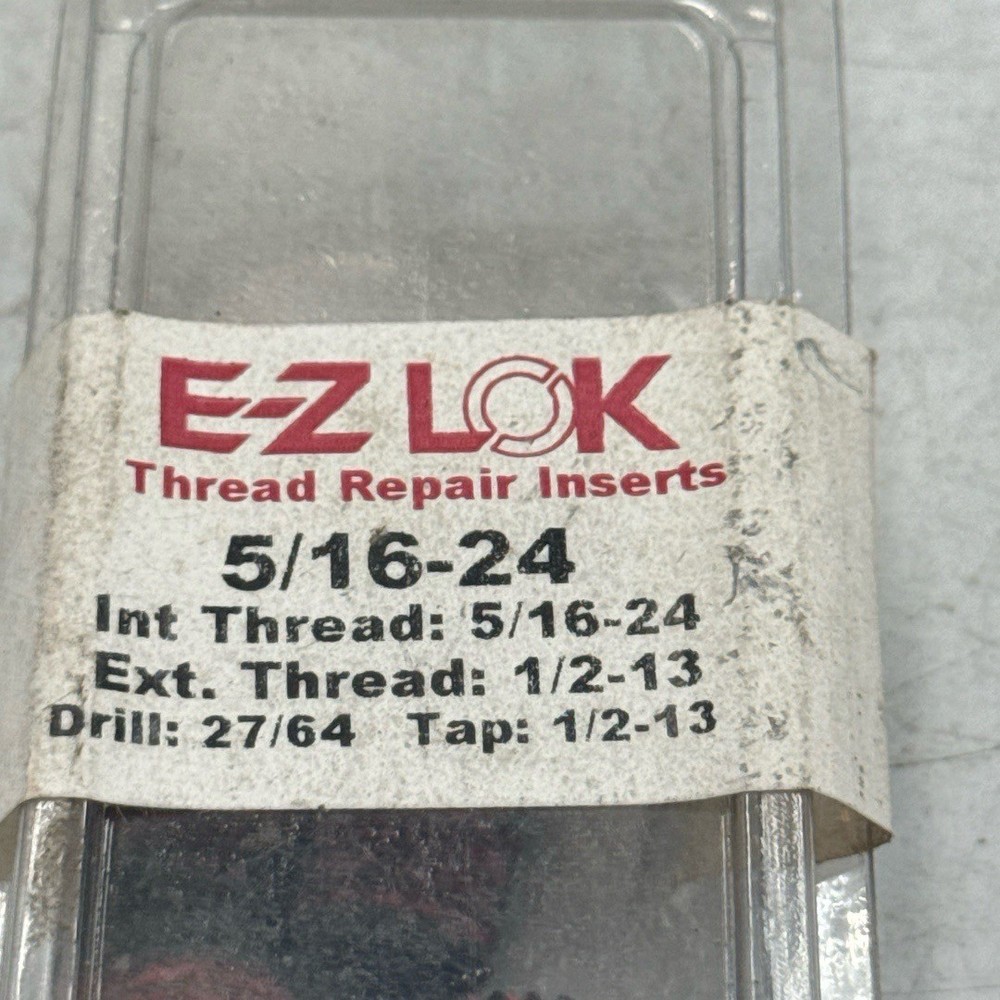 EZ LOK Self Locking Thread Insert: Thin Wall, 5/16"-24 Int Thrd Sz, SS 5 PK