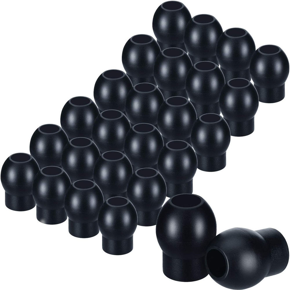 36 Replacement Ear Tips for Stethoscopes, Universal Soft-Sealing Earbuds, Black