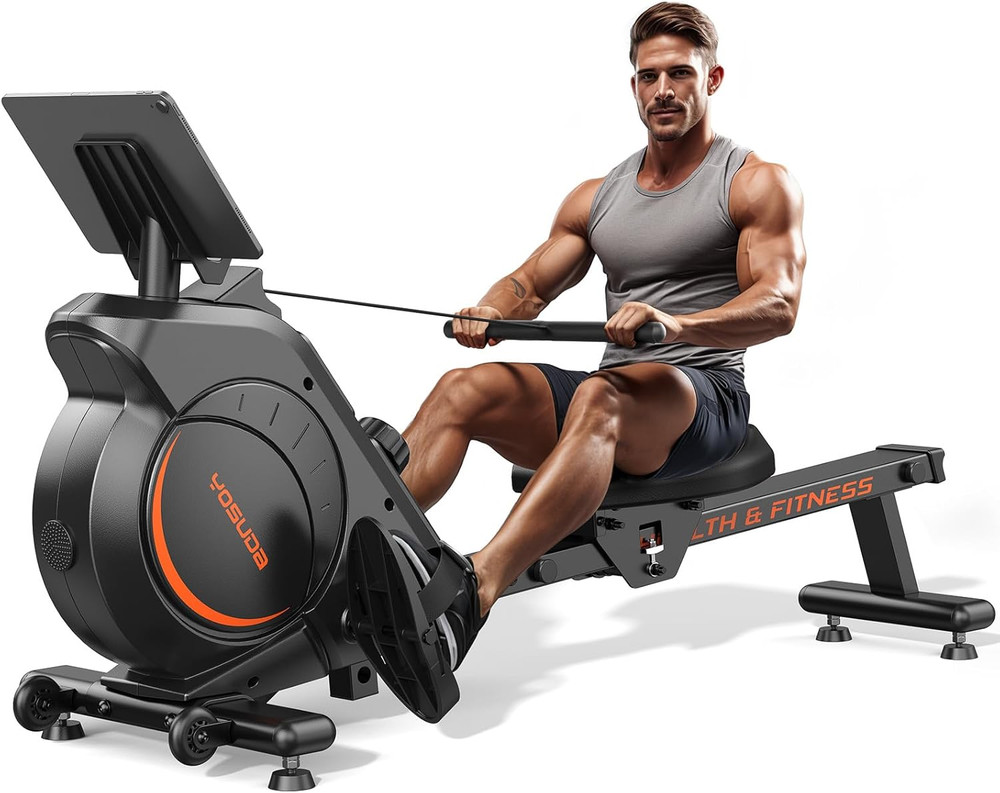 Magnetic/Water Rowing Machine for Home - Rower Machine Use with Bluetooth, App S