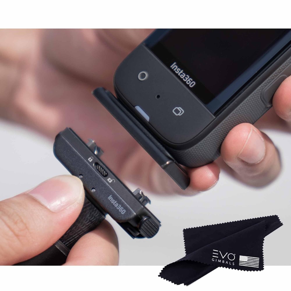 Insta360 Quick Release Mount 2.0(New Version), Compatiable X5/X4X4 Black