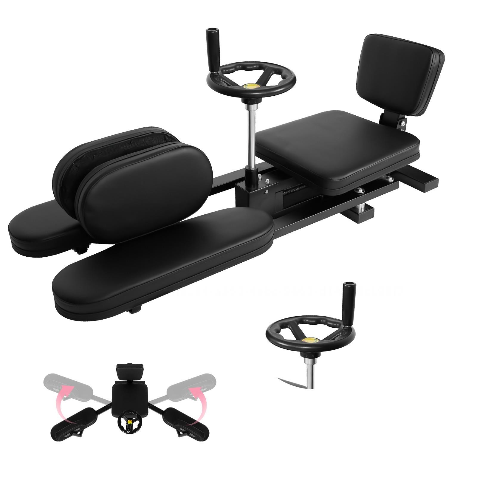 Hip Leg Stretcher Stretching Equipment Hip Machine Adjustable 0-180° Black
