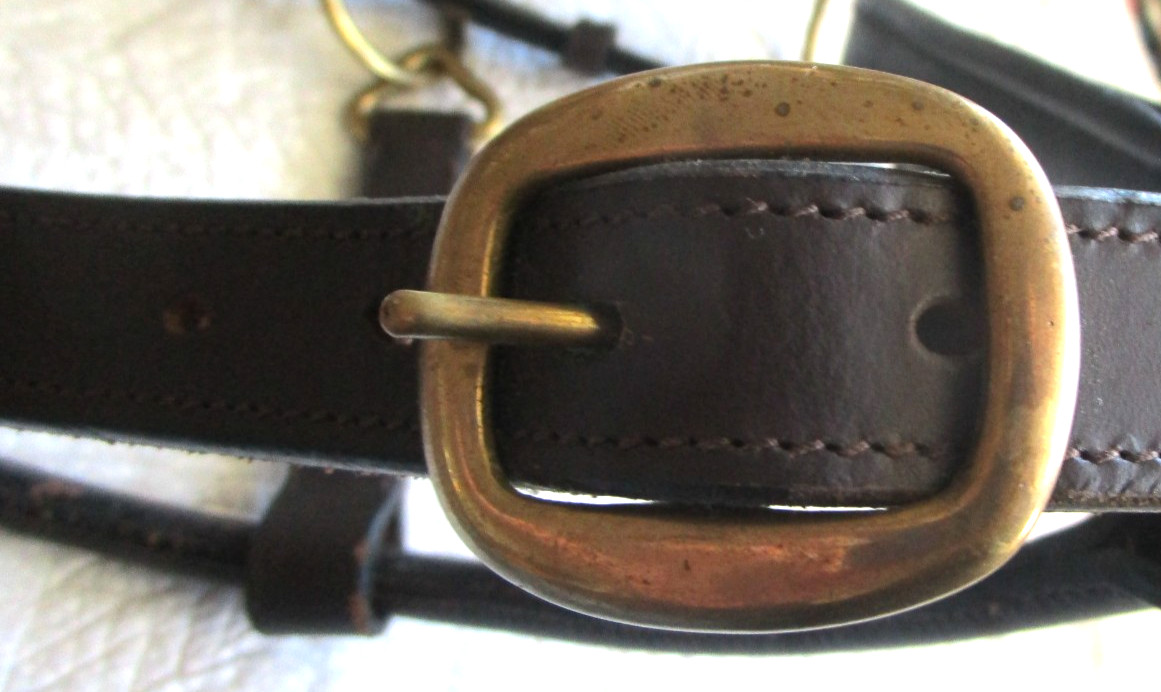 BROWN SMARTPAK PADDED LEATHER FULL SIZE HORSE HALTER