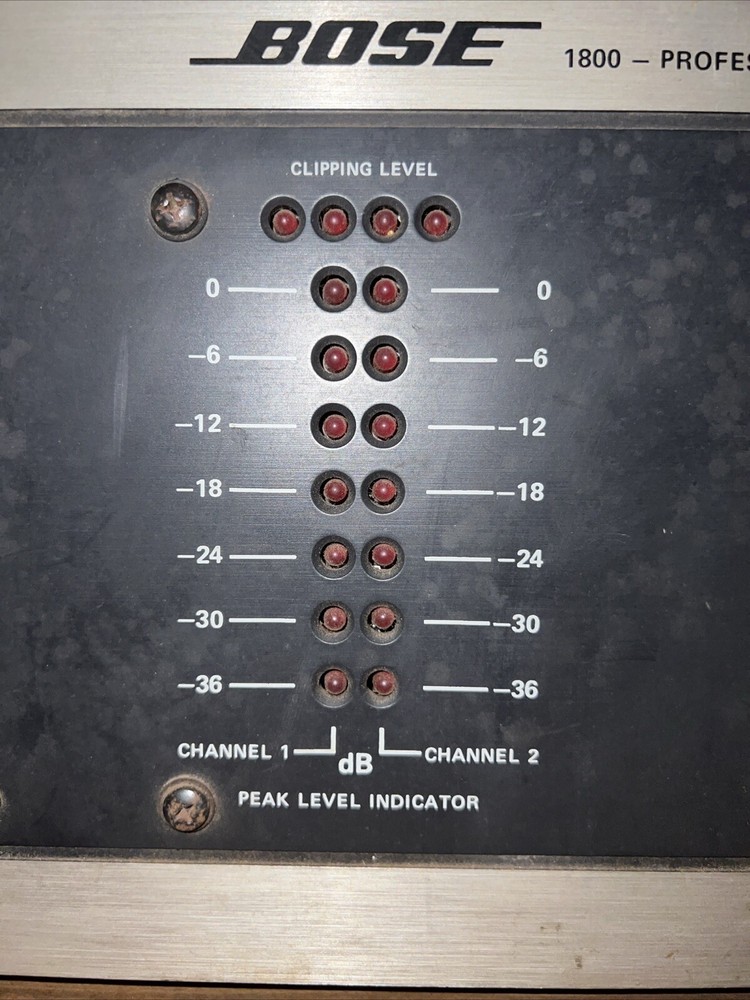 Bose 1800 Power Amplifier Solid State Dual Channel (Untested)