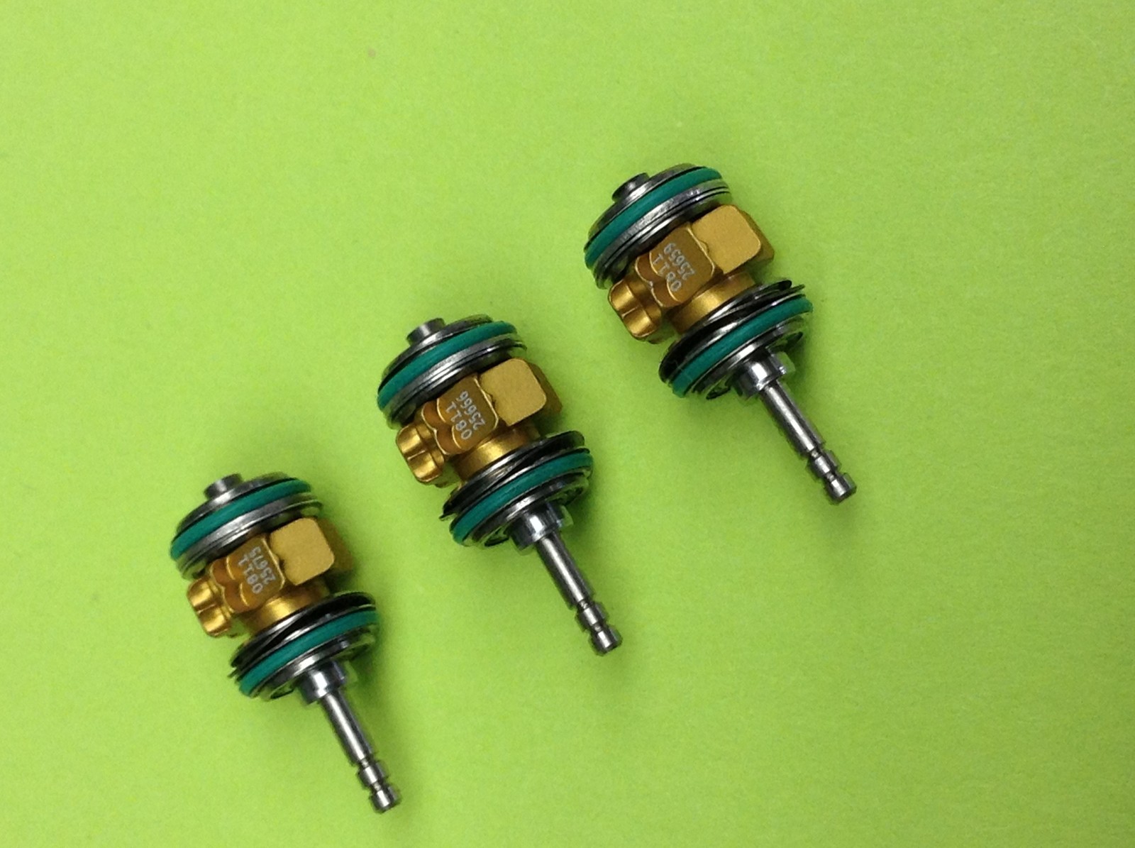 STAR DENTAL 430 TURBINE PUSH BUTTON CERAMIC LOT OF 3 "GOLD SERIES" LUBE FREE