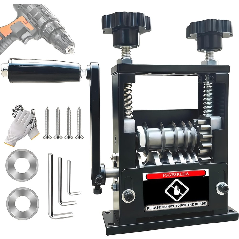 Manual Wire Stripper Machine,Drill Powered Hand Crank Wire Stripper Tool With...