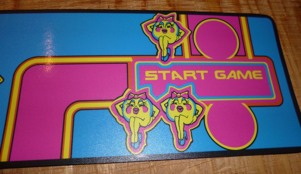 Ms Pac Man Control Panel Overlay CPO