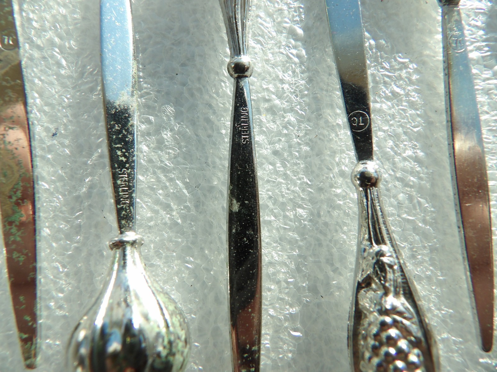 Vintage set of 12 TOW Sterling Creations Sterling Silver picks