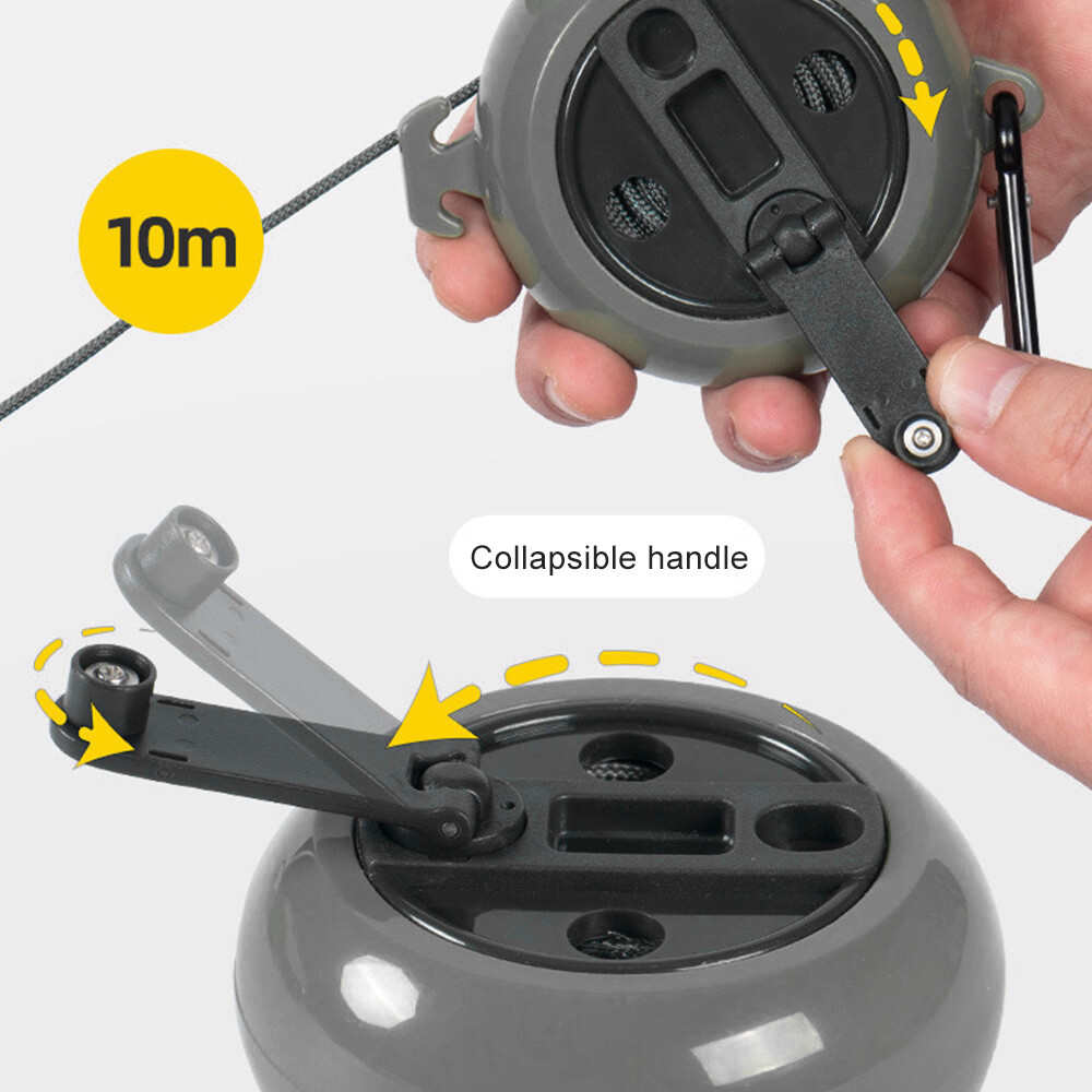 Treestand Retractable Bow Hoist Rope 33FT Bow & Gear Hoist for Hunting 4MM Thick