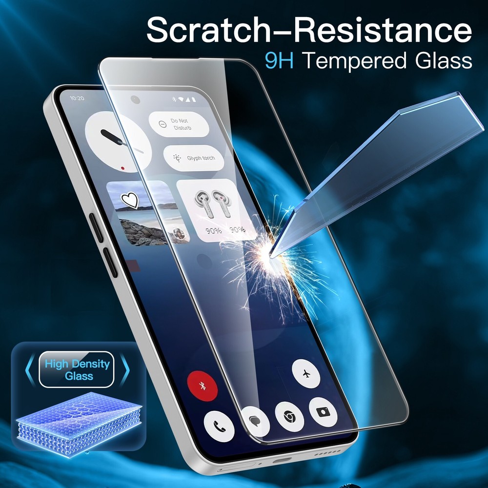 Screen Protector for Nothing Phone 3a, with Easy Installation Tool, 3-Pack