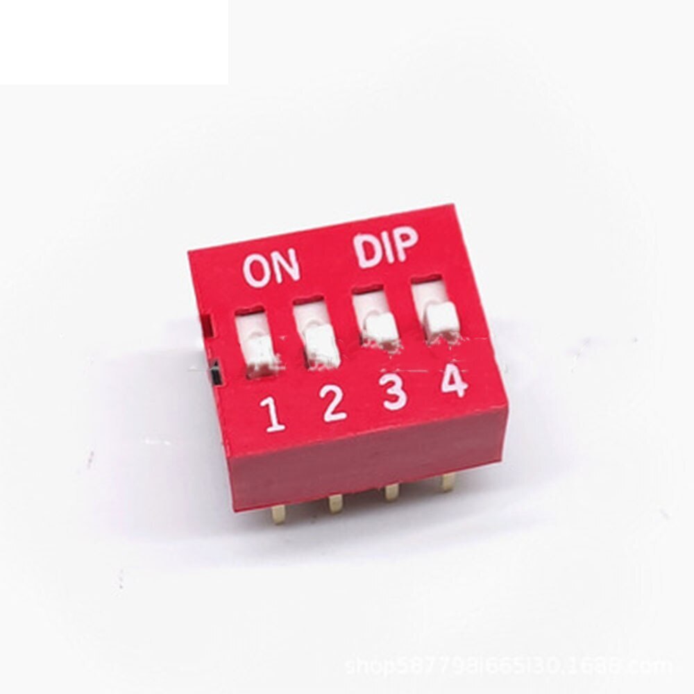 10PCS DIP Switch 4 bit Way 2.54mm Toggle Switch Snap Switch