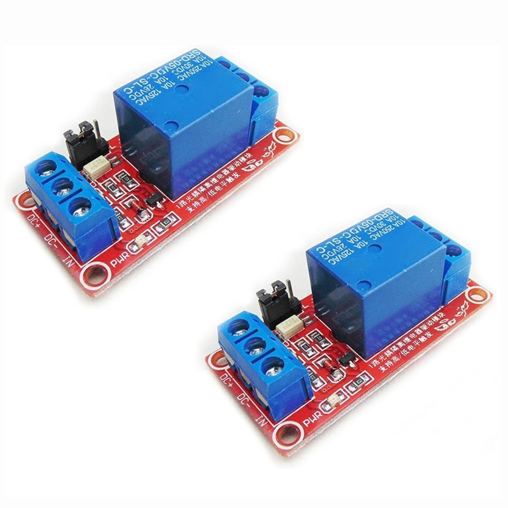 2Pcs 5V  Channel Relay Module Relay  with Optocoupler Isolation Support3568