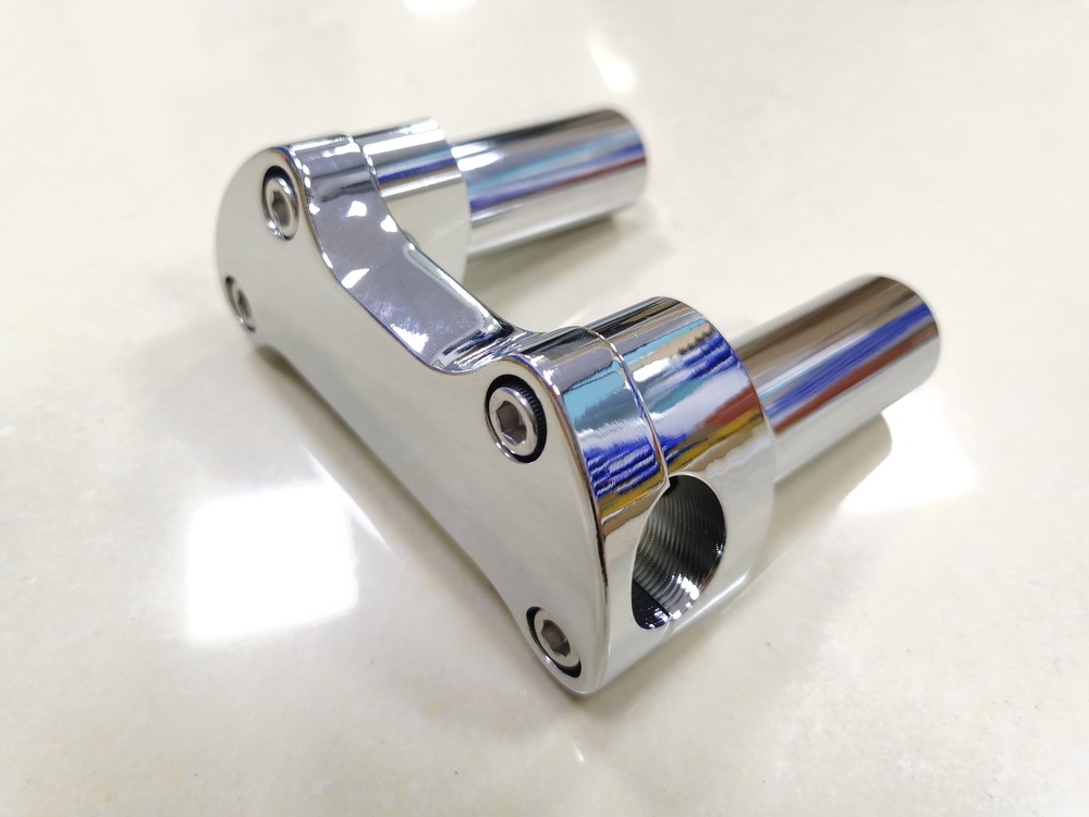3.5" Chrome Handlebar Riser Top Clamp For Harley Softail FXSTC Fat Boy Dyna FXD
