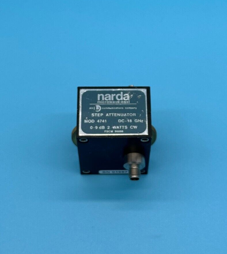 NARDA 4741 STEP ATTENUATOR DC-18 GHz 0-9 dB, 2 WATTS
