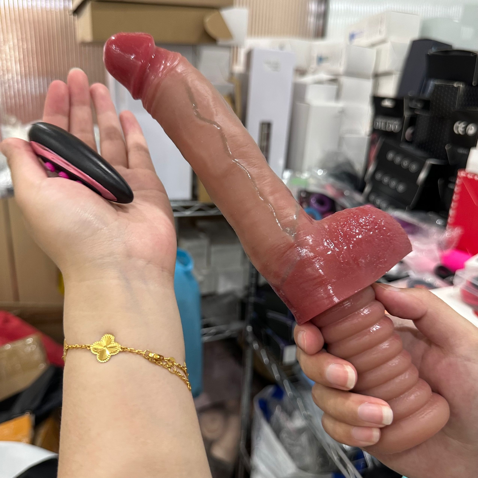 Automatic 5 Thrusting Dildo Sex Machine for Women Hands-Free Sex Toys Heating US
