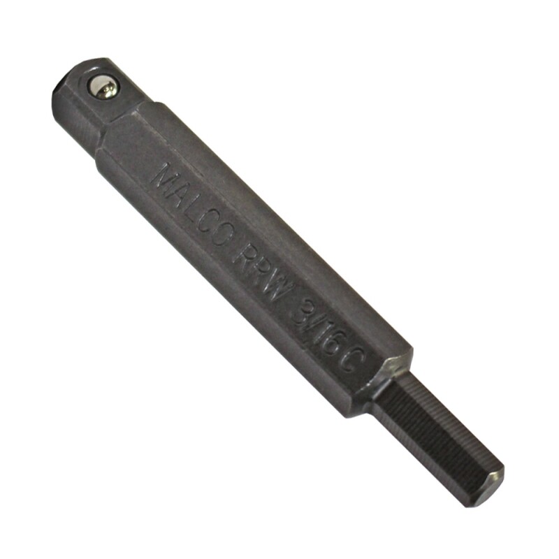 Malco Tools RRW316C Hex Key Ratchet Wrench Insert, 3/16"