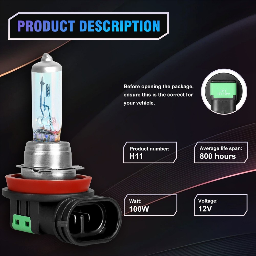 4pcs Halogen Headlight Bulbs High Low Beam Combo For Chevy Silverado 1500 07-15