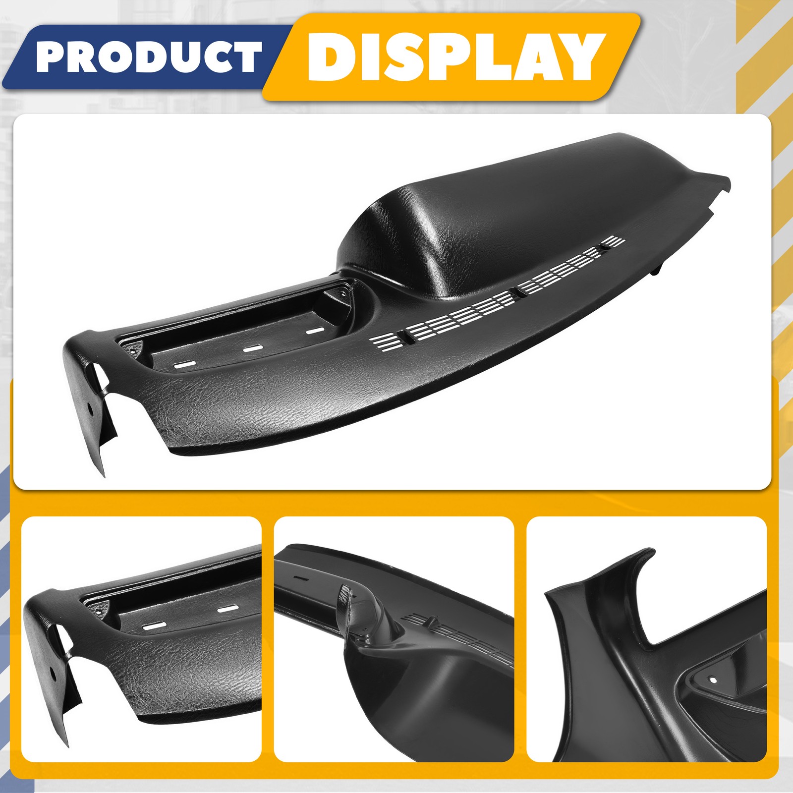 Molded Dashboard Dash Cover Cap Overlay For 1995-1996 C/K1500 Tahoe Black