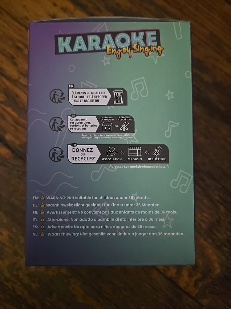 Mini Karaoke Machine With Wireless Microphone