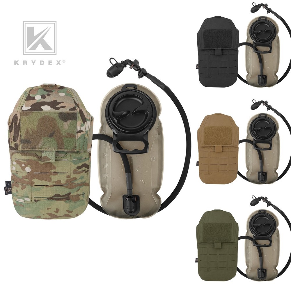 KRYDEX Tactical Hydration Carrier MOLLE Backpack Panel 1.5L Water Bladder