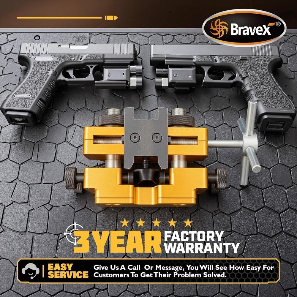 High Precision Rotatable Sight Pusher Tool for Front and Rear Sight Removal and