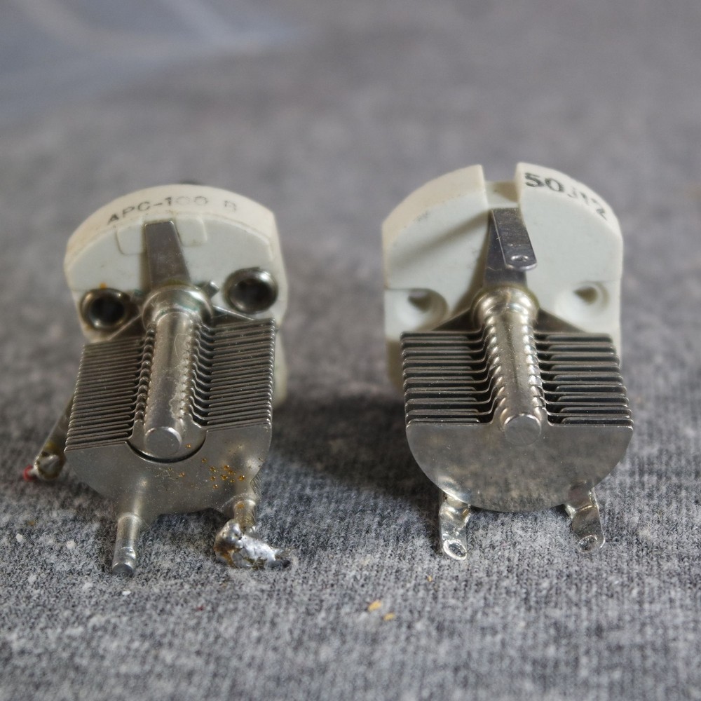 EF Johnson & Hammarlund Ceramic Variable Capacitors 2-54 & 4-105 Pico Farad #8