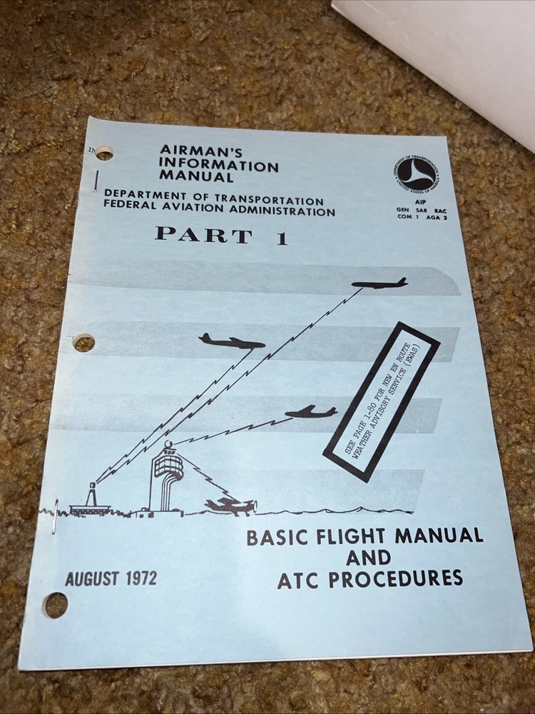 AIM Airman’s Information Manual August 1972 Part 1 Basic Flight & ATC Procedures