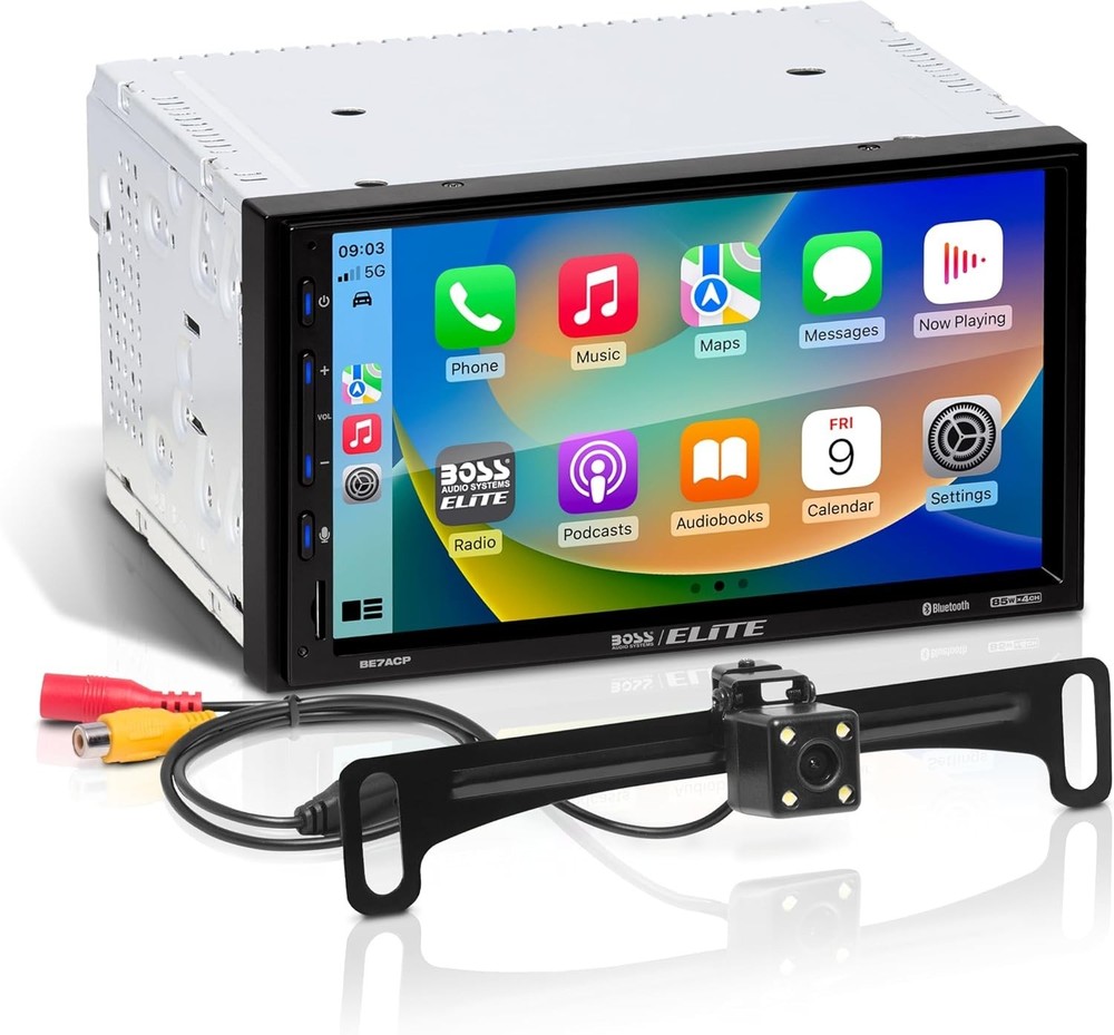 Boss Audio System ELITE BE7ACP-C Digital Multimedia Receiver + Camera-OPEN BOX!