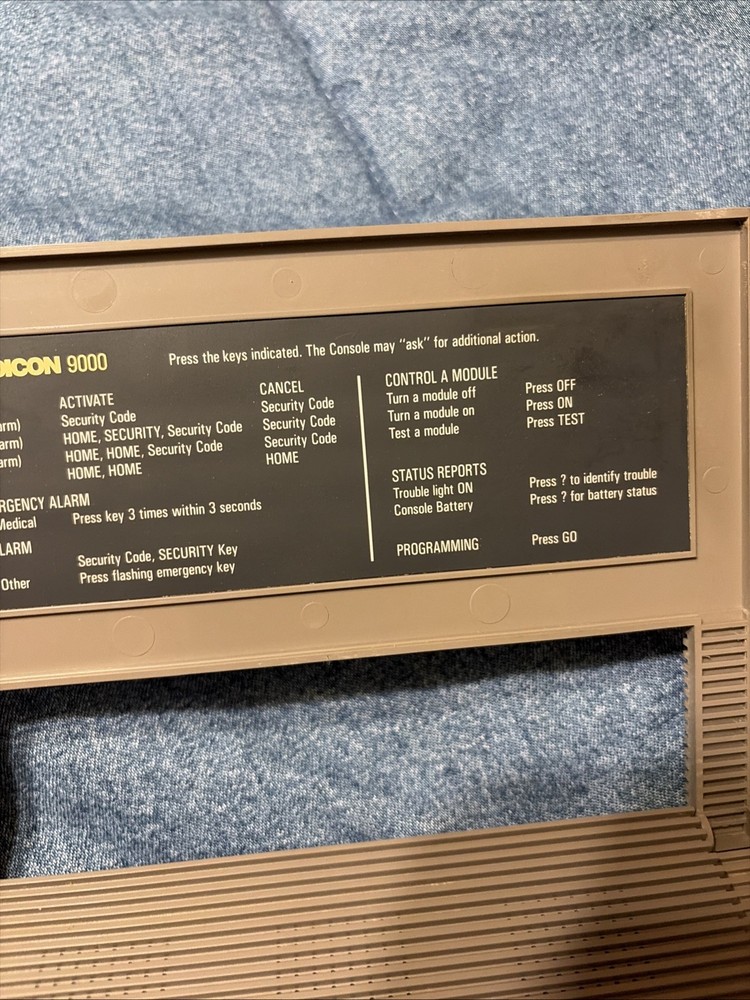 Vintage DICON 9000 security system main unit only vg