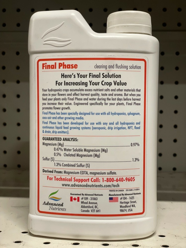 Advanced Nutrients Final Phase 1L Flawless Finish Flush