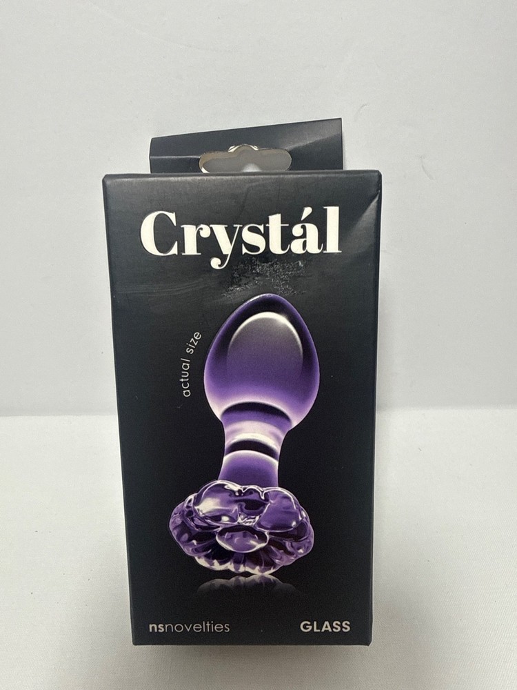 Ns Novelties Crystal Butt Plug Purple