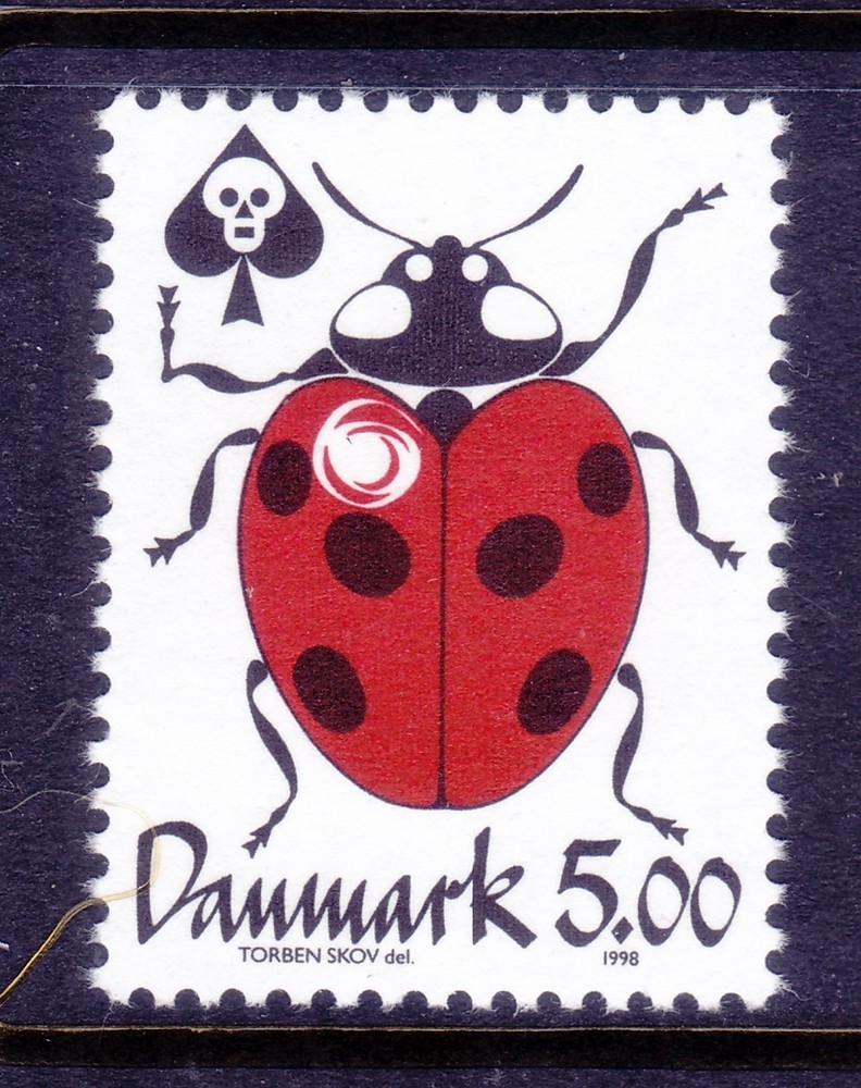 Denmark 1091 MNH Ladybug - Reduce Poison Issue Very Fine